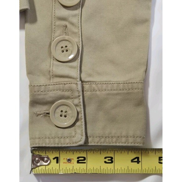 VTG 2000s Khaki Button Up Jacket XS Bella Swan Twilight Aesthetic Grunge Indie - Picture 10 of 15